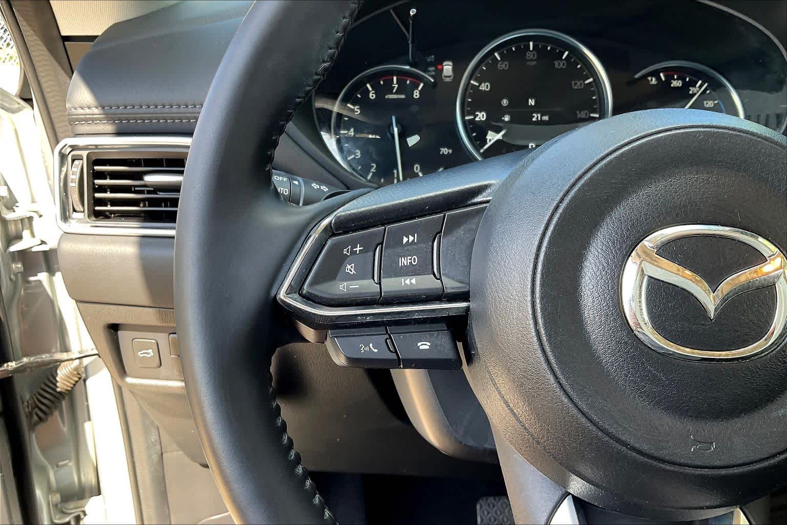 2022 Mazda CX-5 2.5 S Premium Plus Package Sonic Silver Metallic at AutoNation Chevrolet Gulf Fwy