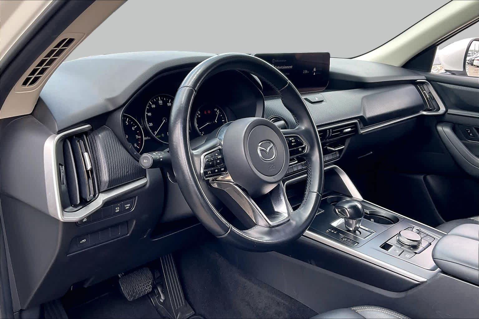 2024 Mazda CX-90 3.3 Turbo Select Rhodium White Premium at AutoNation Chrysler Jeep Dodge Ram Spring