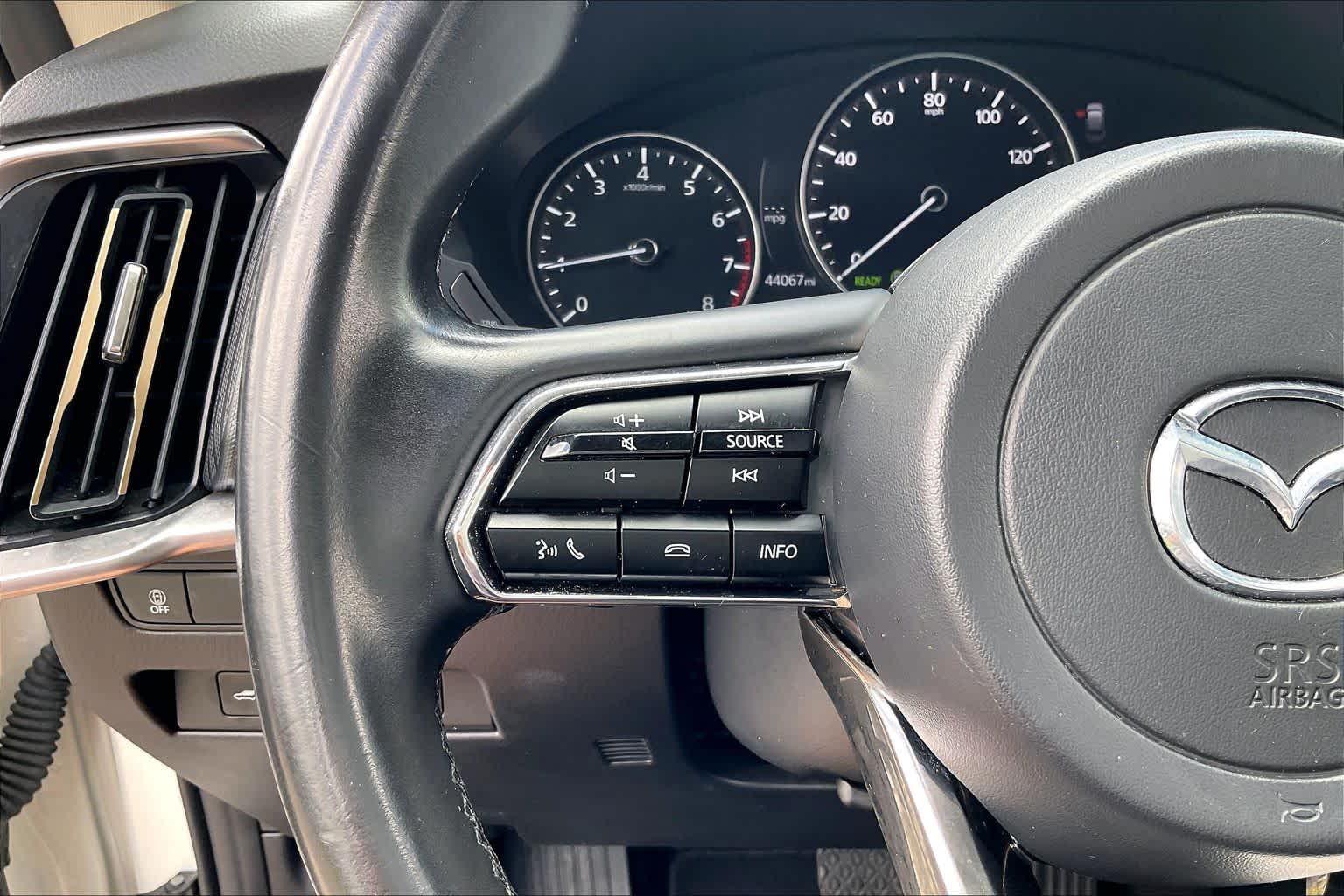 2024 Mazda CX-90 3.3 Turbo Select Rhodium White Premium at AutoNation Chrysler Jeep Dodge Ram Spring