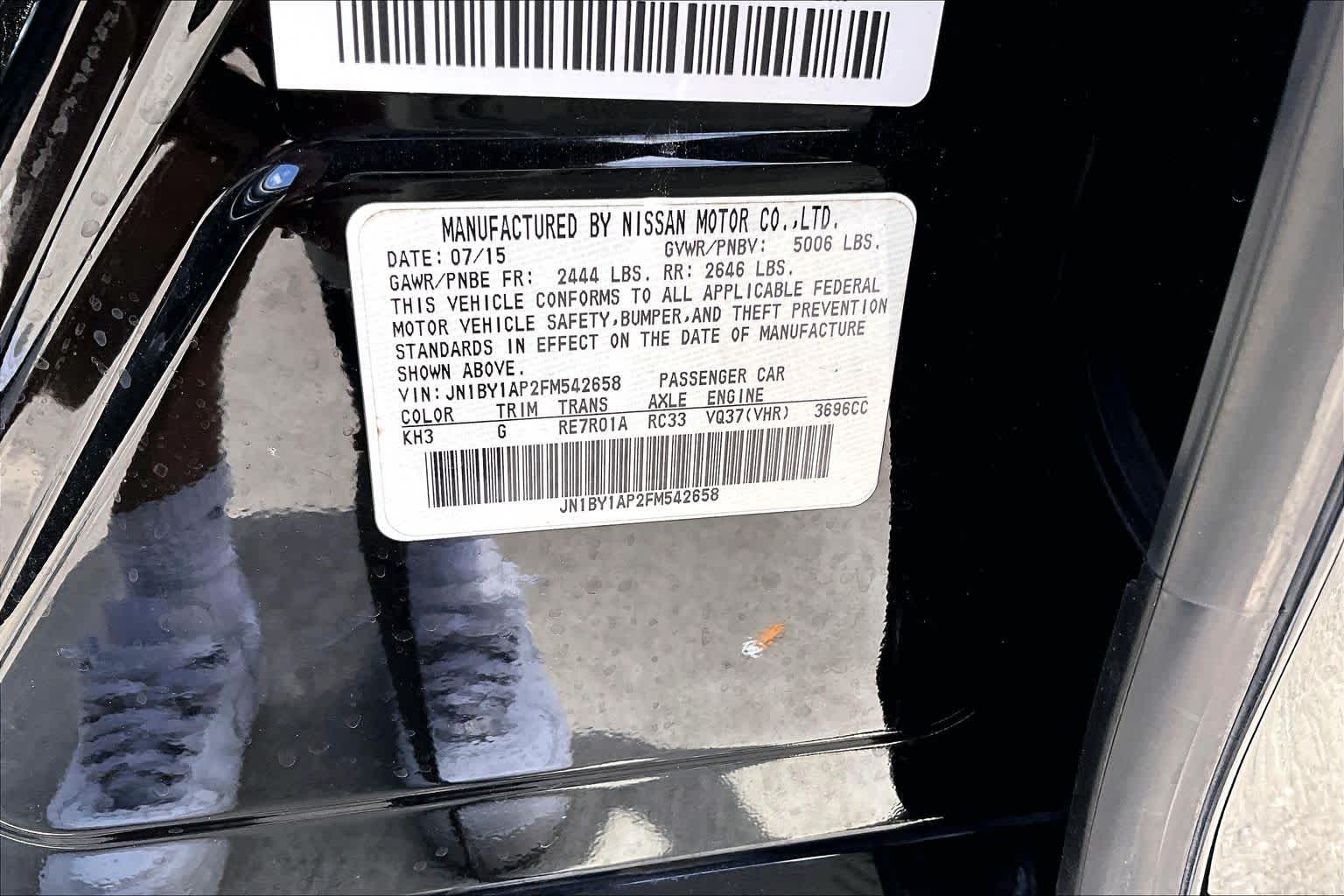 2015 INFINITI Q70  Black Obsidian at Texan GMC Buick
