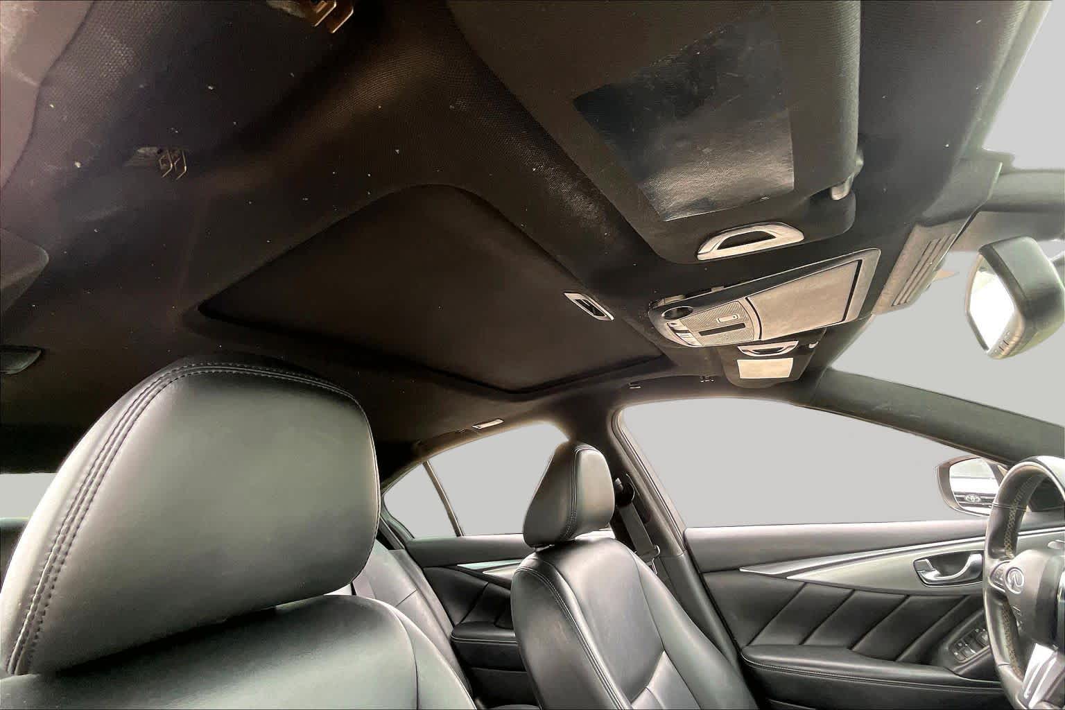 2021 INFINITI Q50 3.0t LUXE Black Obsidian at Sterling McCall Nissan