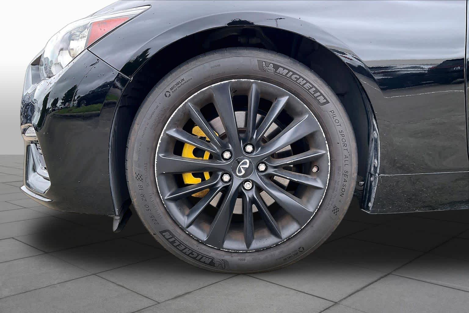 2021 INFINITI Q50 3.0t LUXE Black Obsidian at Sterling McCall Nissan