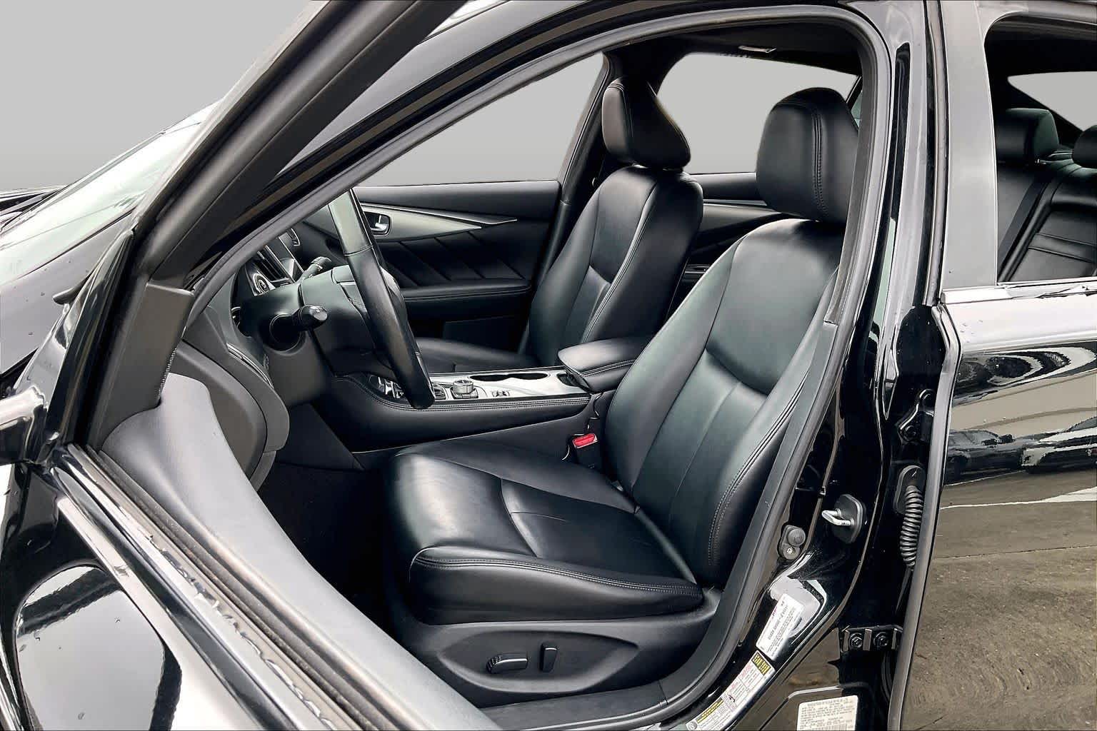 2021 INFINITI Q50 3.0t LUXE Black Obsidian at Sterling McCall Nissan