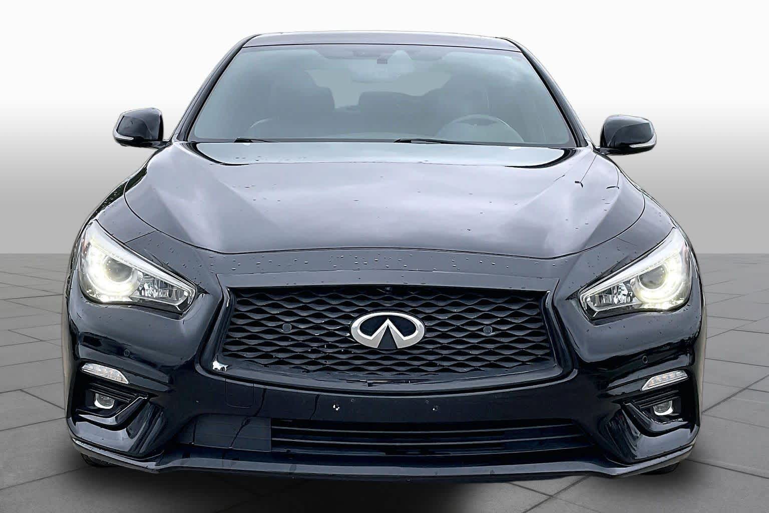 2021 INFINITI Q50 3.0t LUXE Black Obsidian at Sterling McCall Nissan