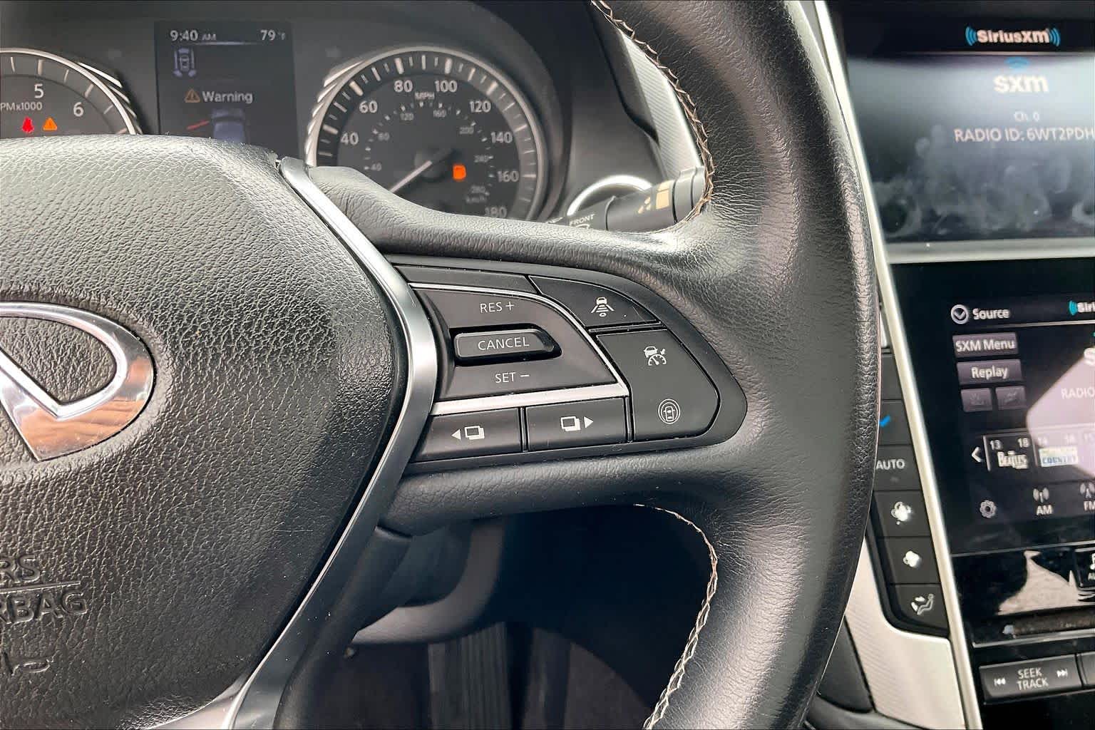 2021 INFINITI Q50 3.0t LUXE Black Obsidian at Sterling McCall Nissan