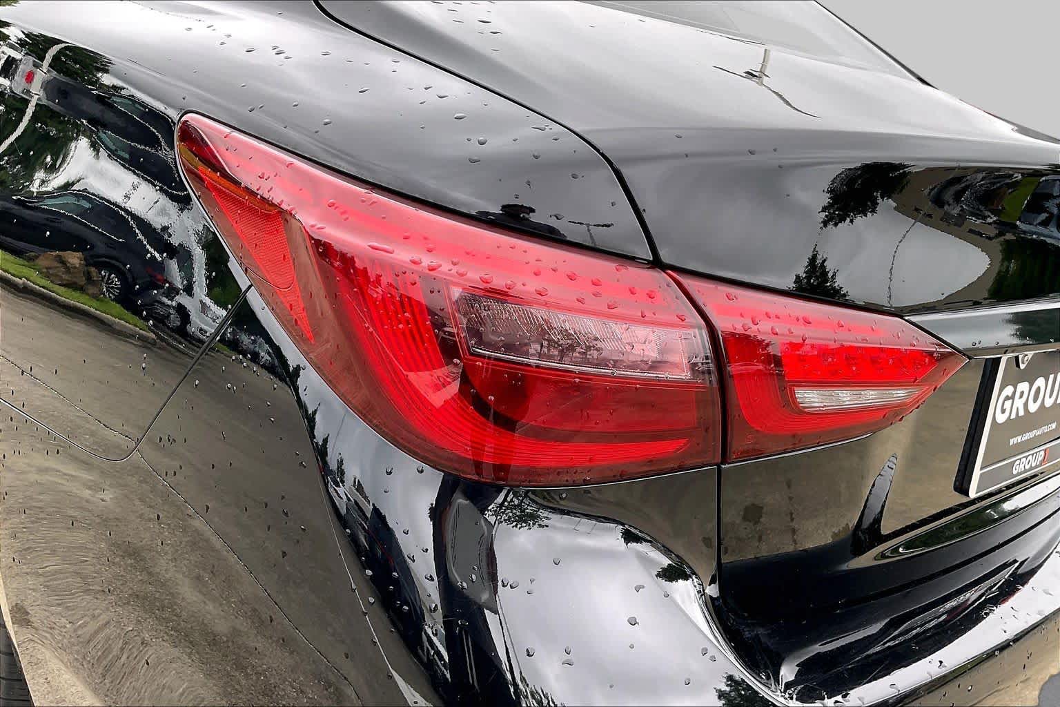 2021 INFINITI Q50 3.0t LUXE Black Obsidian at Sterling McCall Nissan