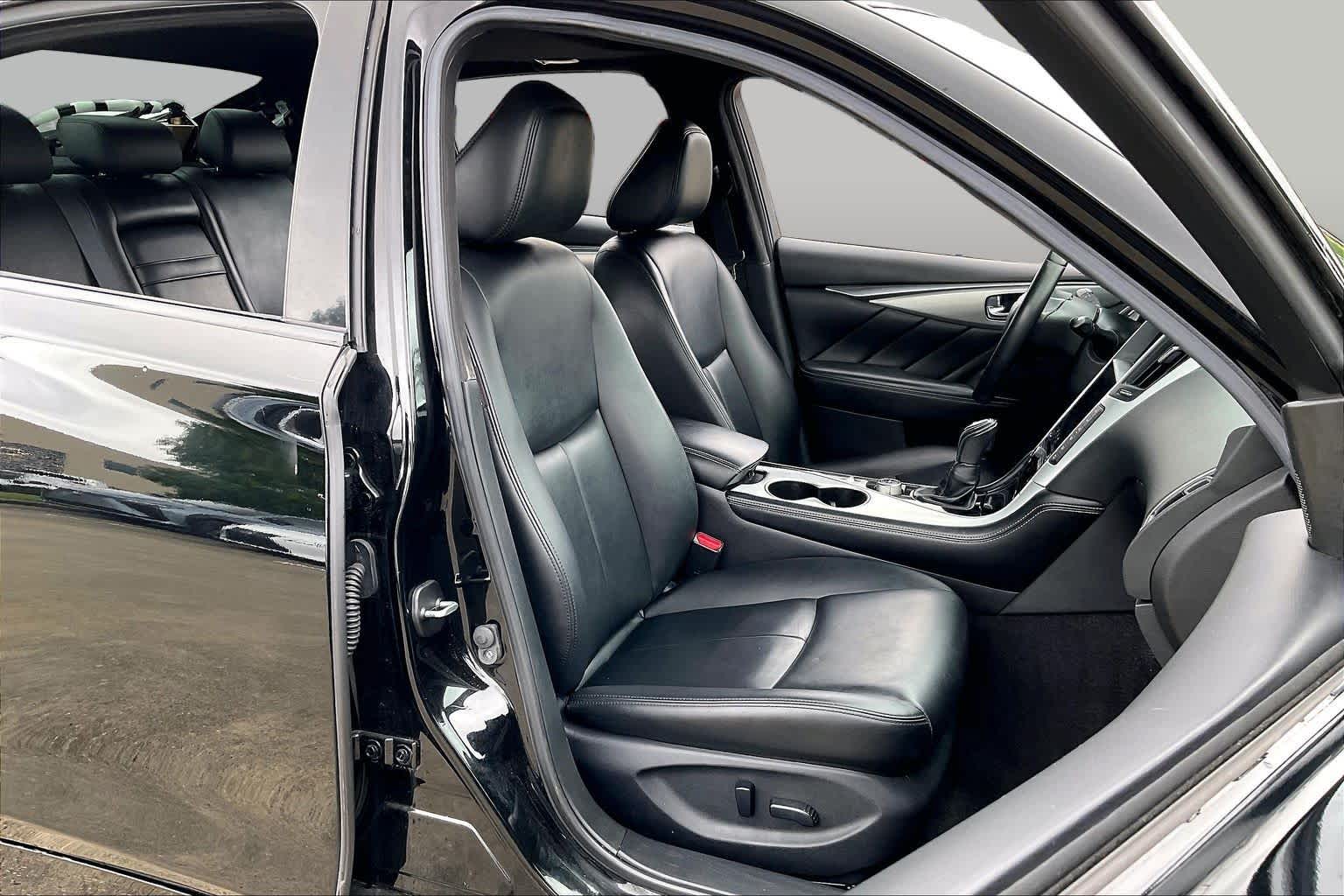 2021 INFINITI Q50 3.0t LUXE Black Obsidian at Sterling McCall Nissan