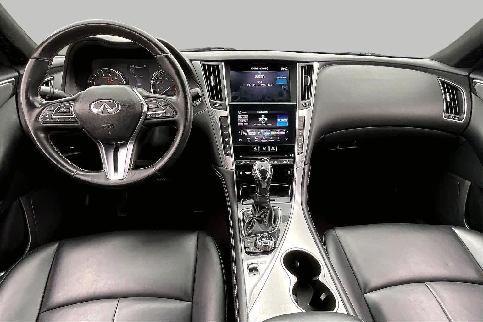 2021 INFINITI Q50 3.0t LUXE Black Obsidian at Sterling McCall Nissan
