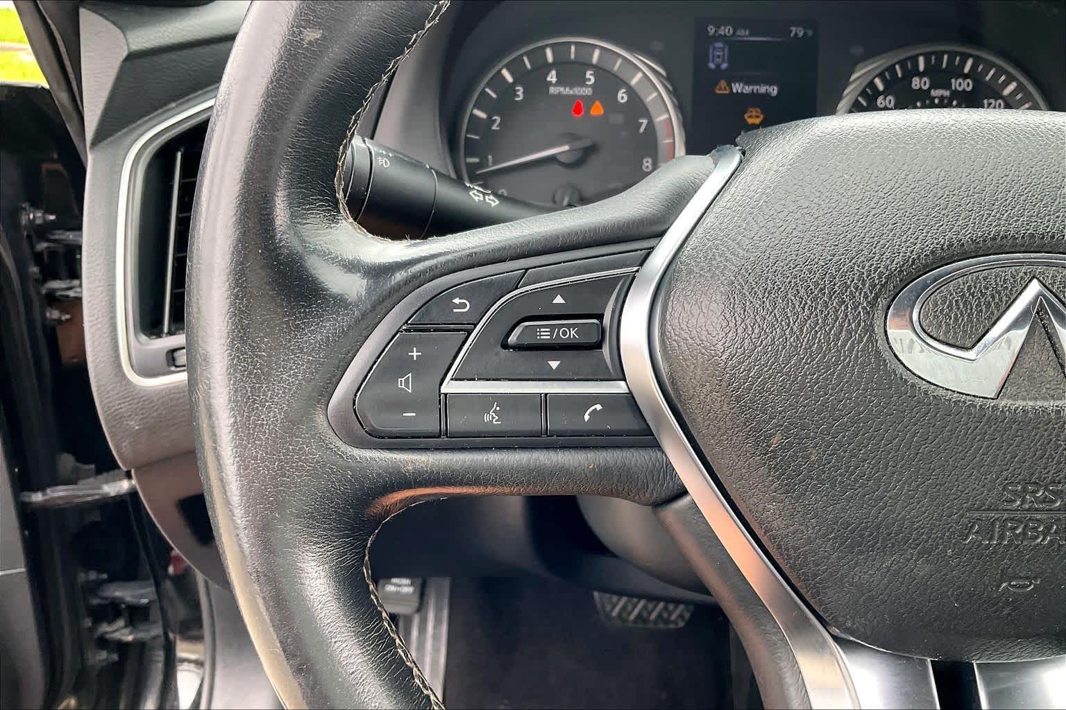 2021 INFINITI Q50 3.0t LUXE Black Obsidian at Sterling McCall Nissan