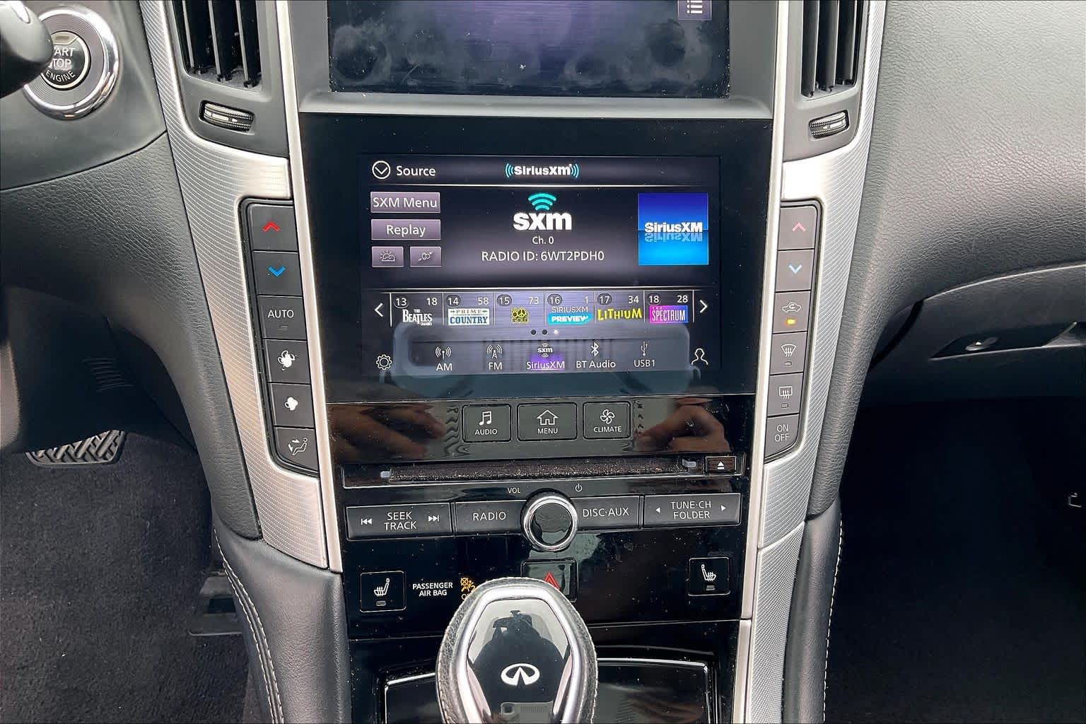 2021 INFINITI Q50 3.0t LUXE Black Obsidian at Sterling McCall Nissan
