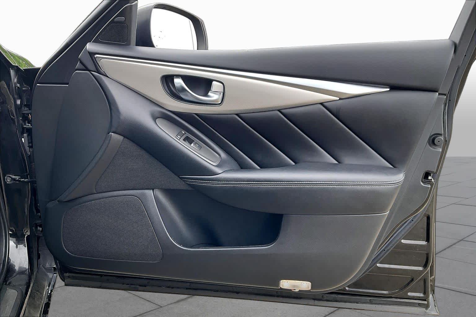 2021 INFINITI Q50 3.0t LUXE Black Obsidian at Sterling McCall Nissan