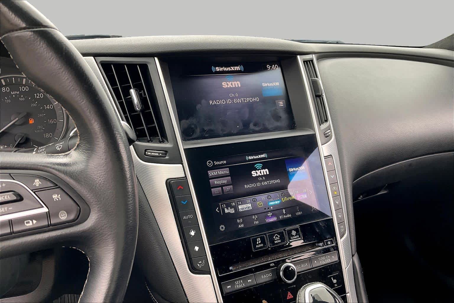 2021 INFINITI Q50 3.0t LUXE Black Obsidian at Sterling McCall Nissan