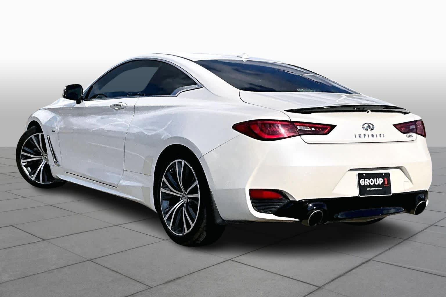 2018 INFINITI Q60 3.0t LUXE Majestic White at Mercedes-Benz of Houston North