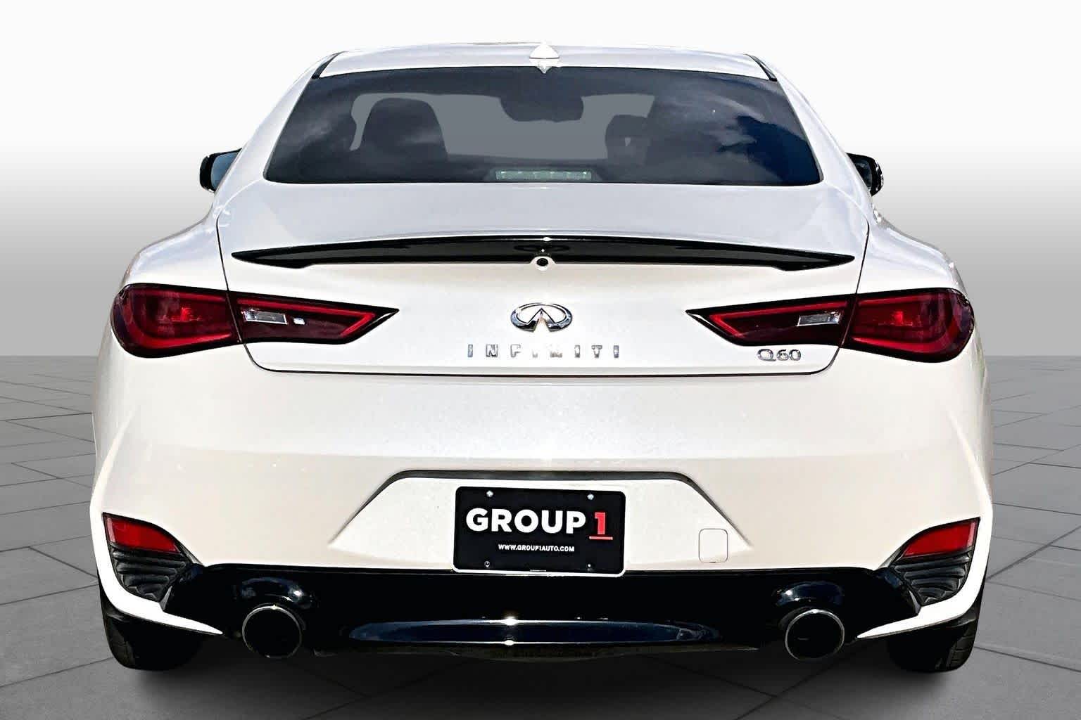 2018 INFINITI Q60 3.0t LUXE Majestic White at Mercedes-Benz of Houston North