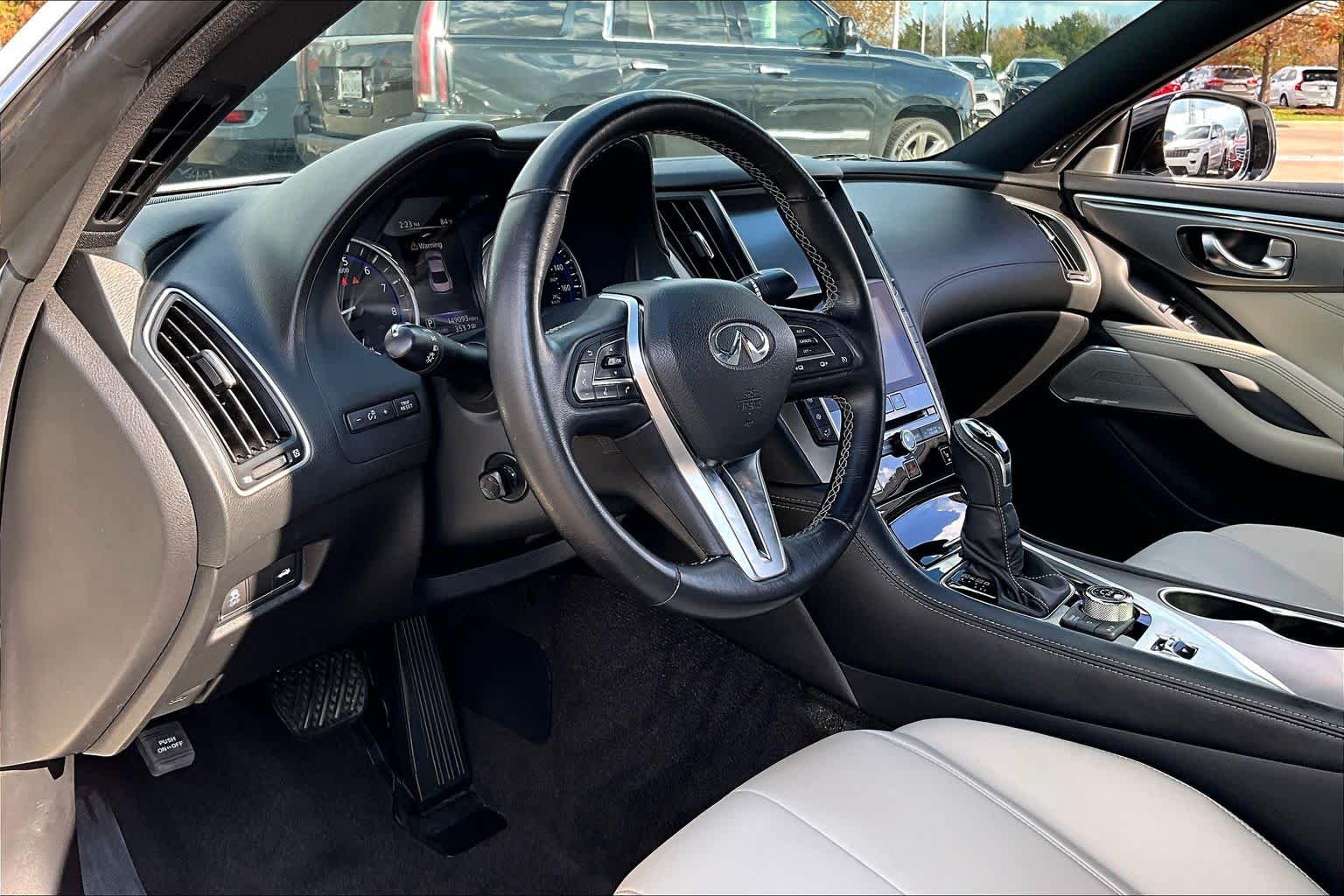2018 INFINITI Q60 3.0t LUXE Majestic White at Mercedes-Benz of Houston North