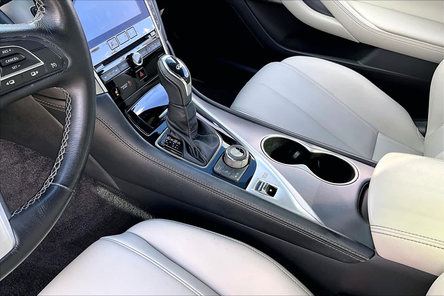 2018 INFINITI Q60 3.0t LUXE Majestic White at Mercedes-Benz of Houston North
