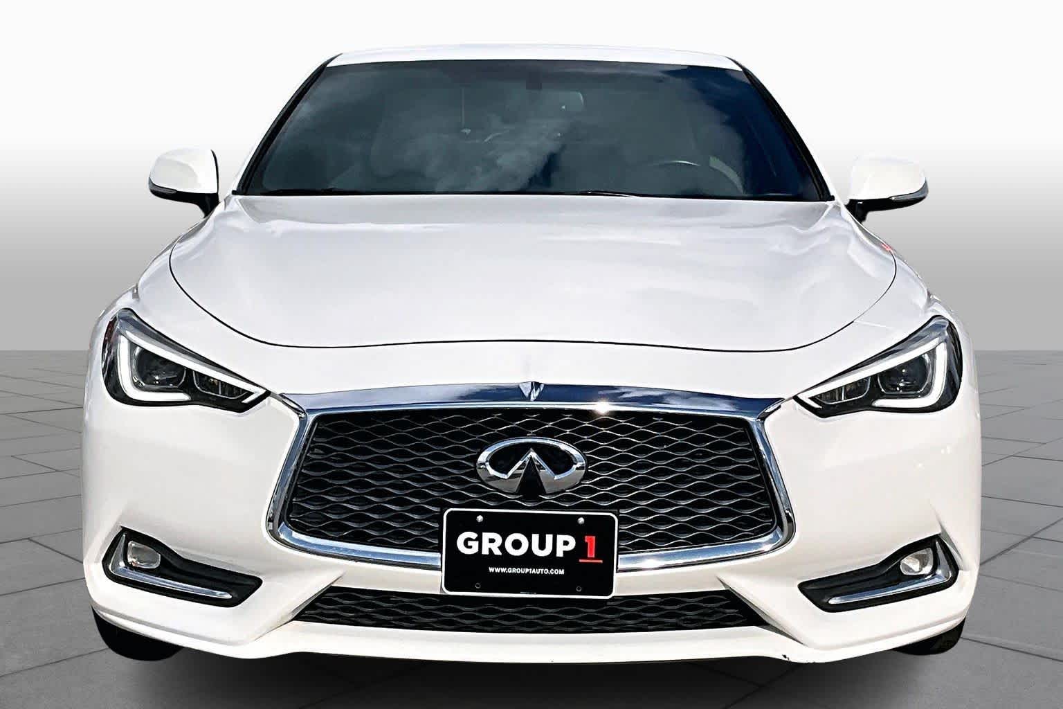 2018 INFINITI Q60 3.0t LUXE Majestic White at Mercedes-Benz of Houston North