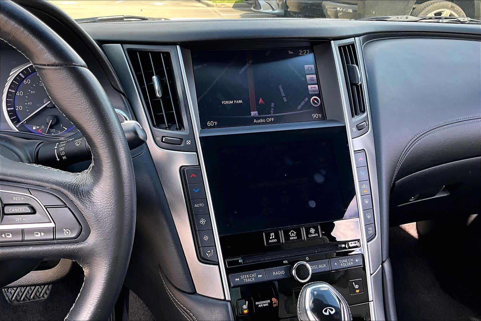 2018 INFINITI Q60 3.0t LUXE Majestic White at Mercedes-Benz of Houston North