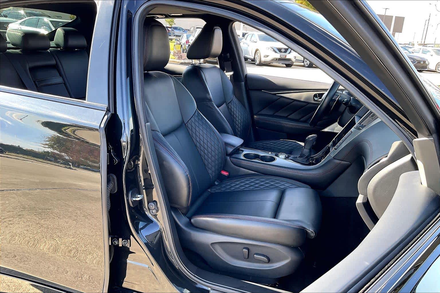 2018 INFINITI Q50 RED SPORT 400 Midnight Black at Mac Haik Ford