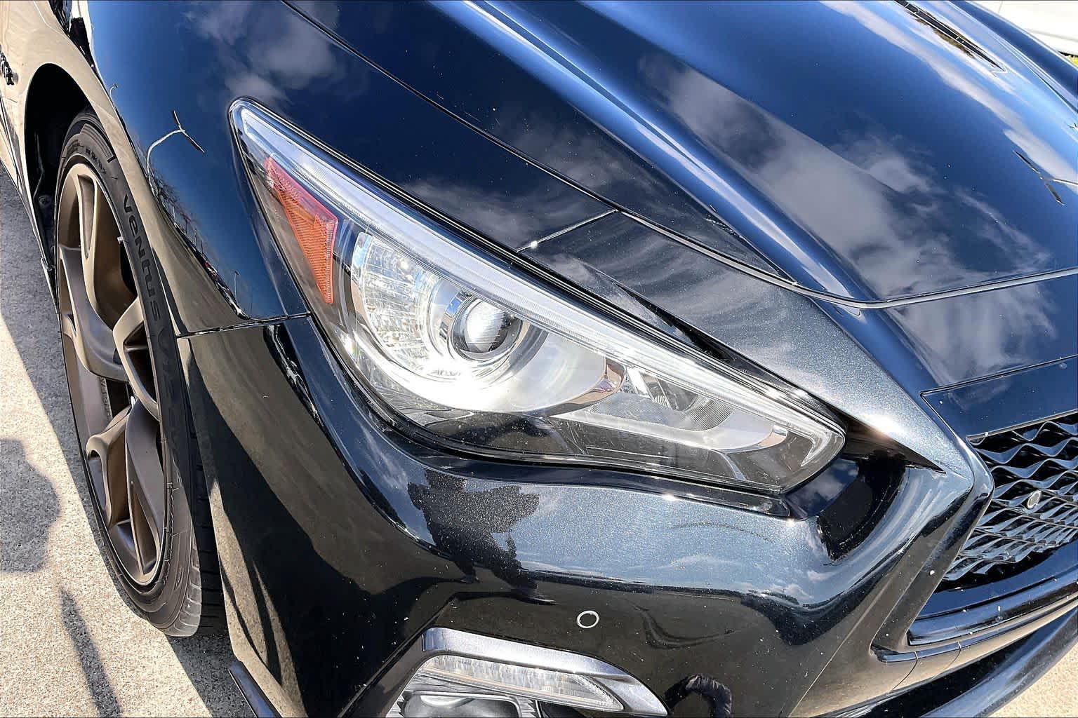 2018 INFINITI Q50 RED SPORT 400 Midnight Black at Mac Haik Ford