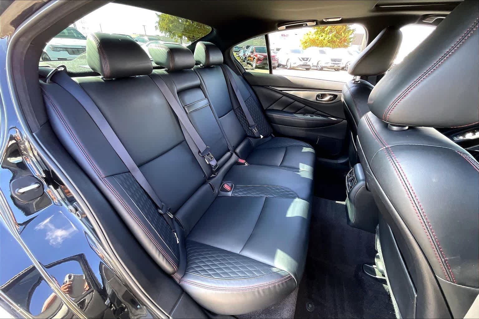 2018 INFINITI Q50 RED SPORT 400 Midnight Black at Mac Haik Ford