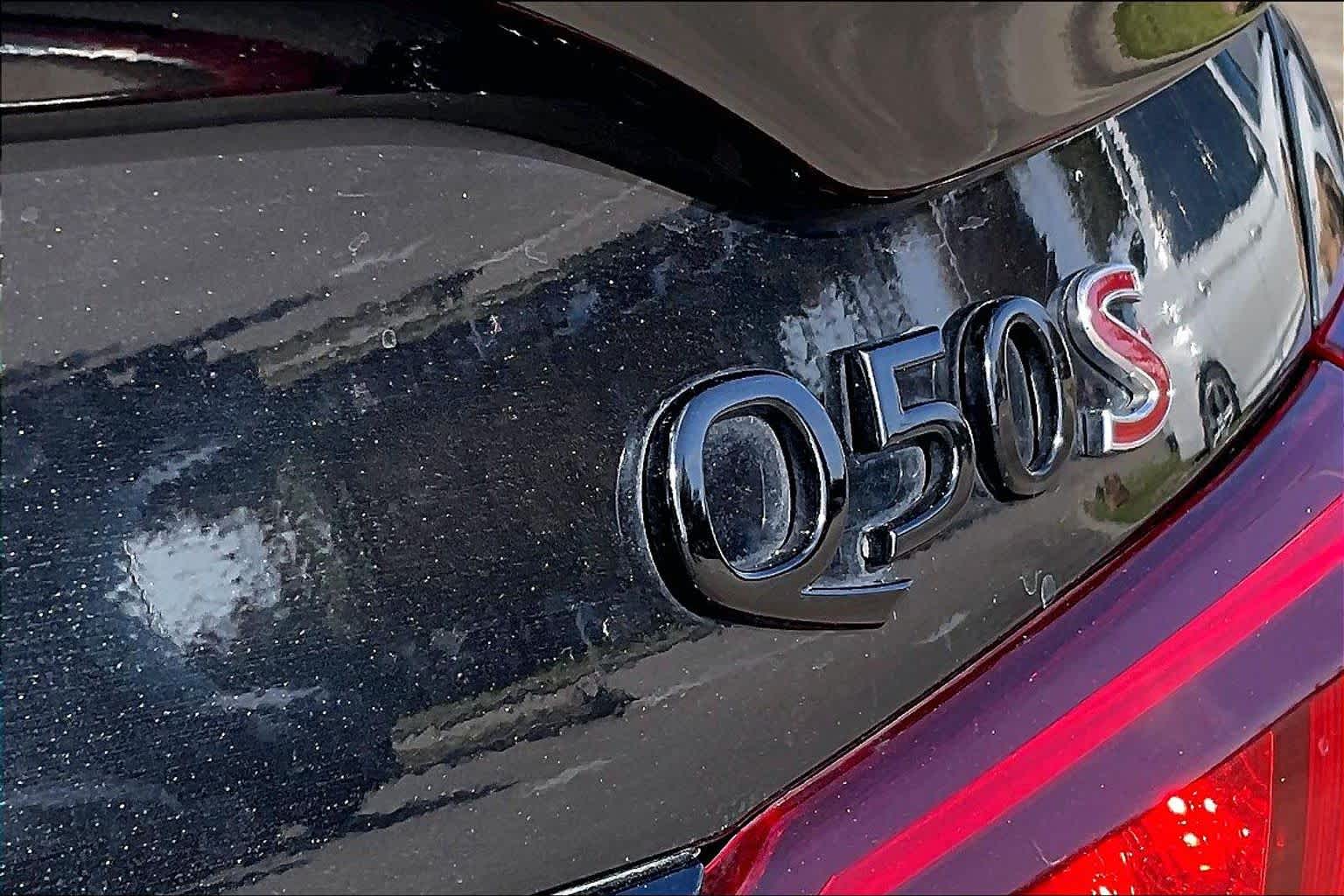 2018 INFINITI Q50 RED SPORT 400 Midnight Black at Mac Haik Ford