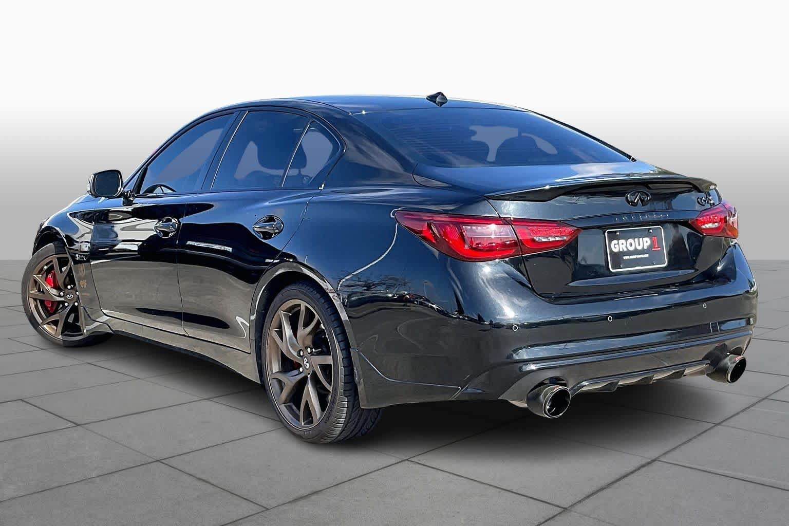 2018 INFINITI Q50 RED SPORT 400 Midnight Black at Mac Haik Ford