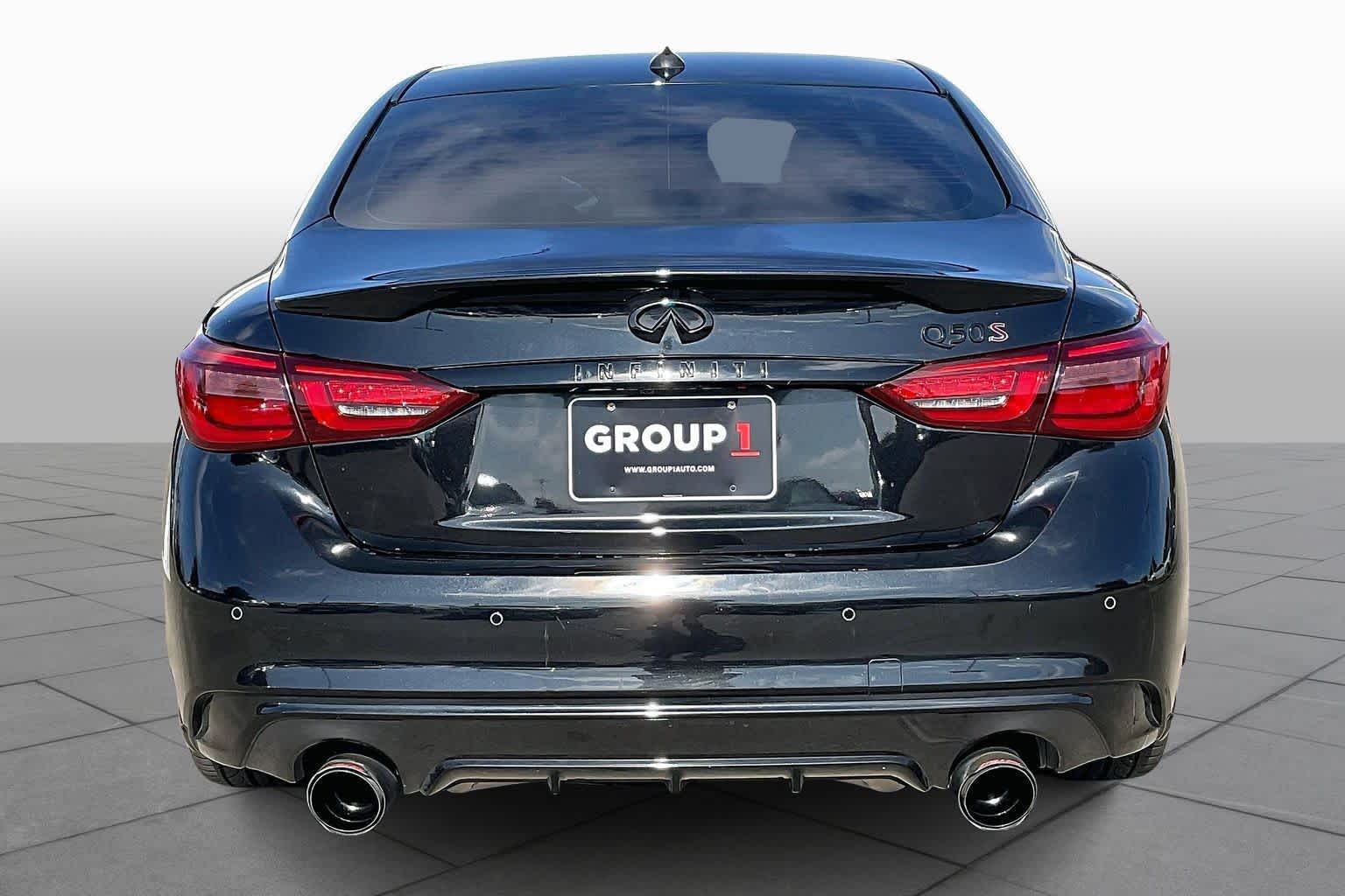 2018 INFINITI Q50 RED SPORT 400 Midnight Black at Mac Haik Ford