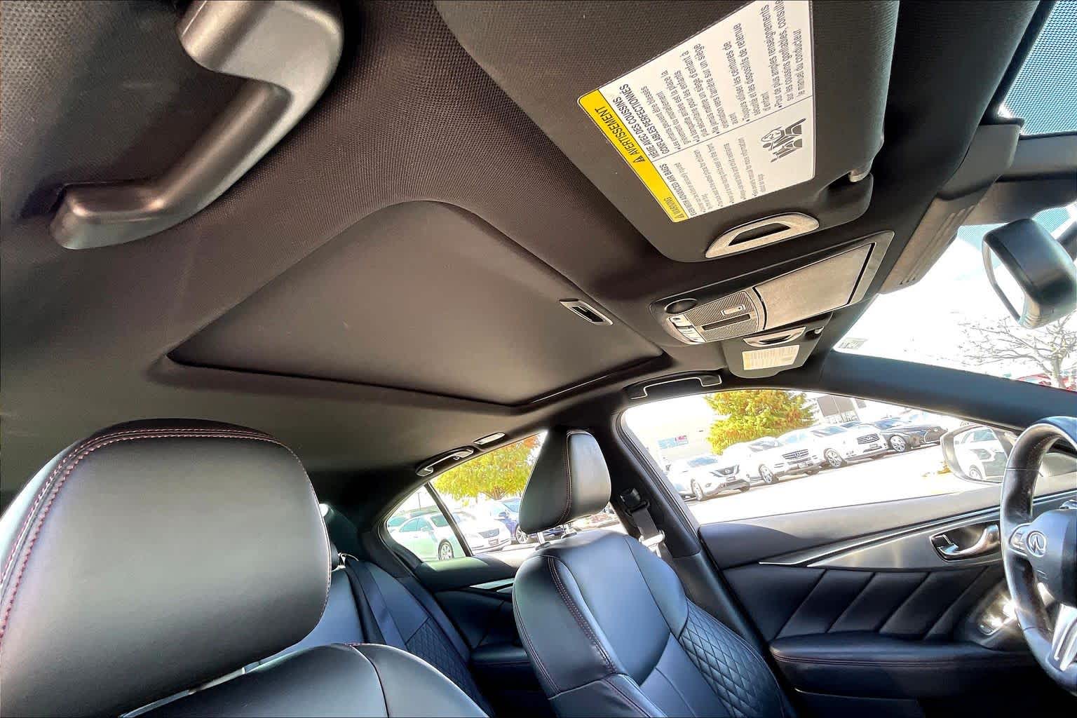 2018 INFINITI Q50 RED SPORT 400 Midnight Black at Mac Haik Ford