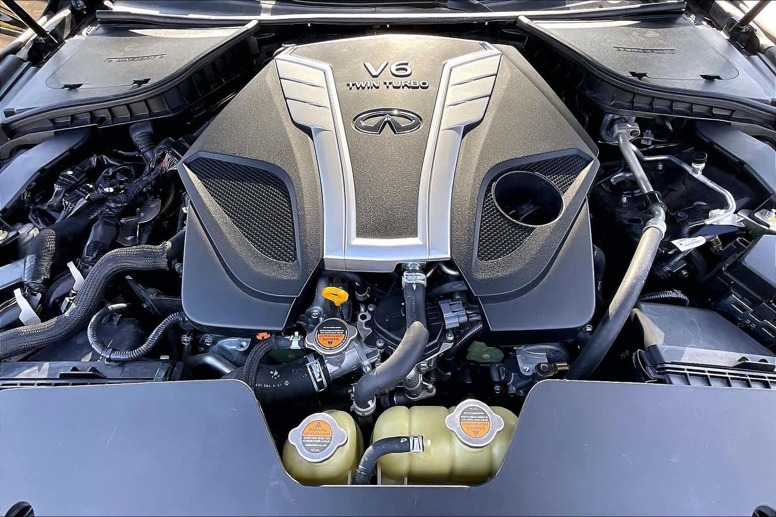 2018 INFINITI Q50 RED SPORT 400 Midnight Black at Mac Haik Ford