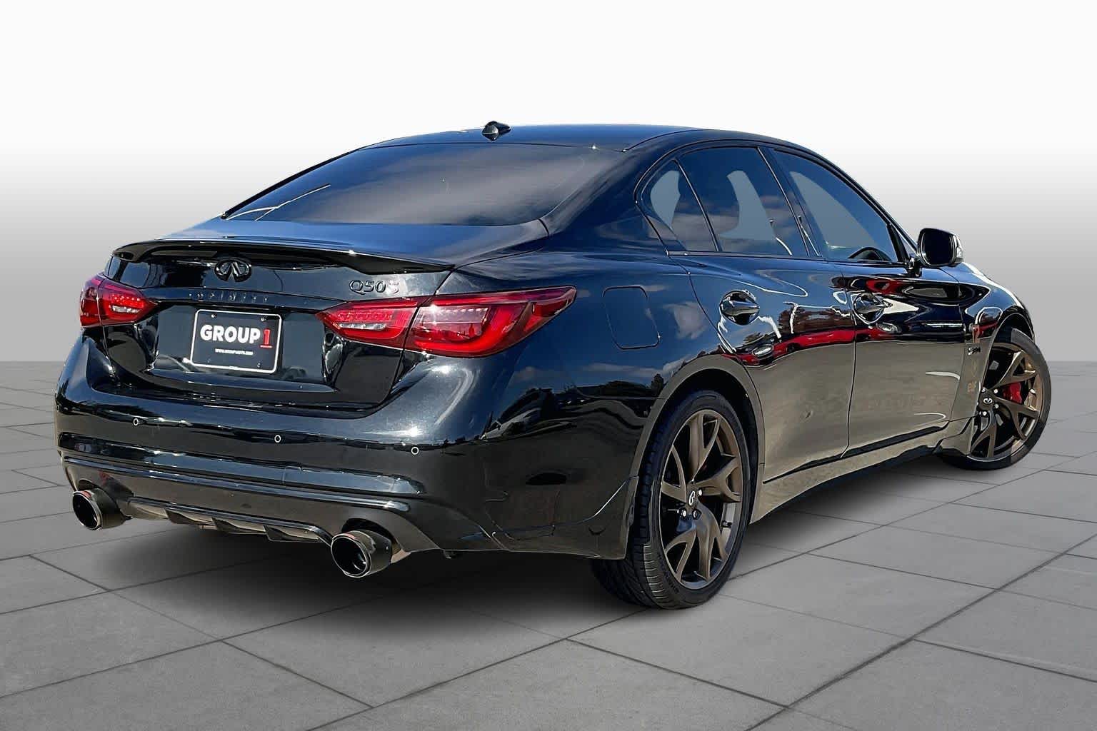 2018 INFINITI Q50 RED SPORT 400 Midnight Black at Mac Haik Ford