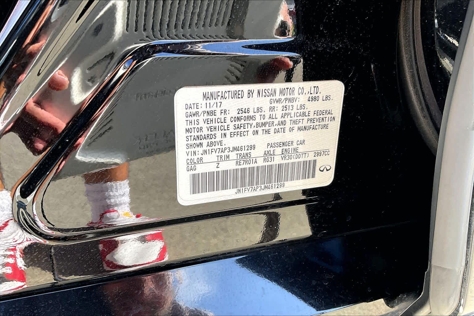 2018 INFINITI Q50 RED SPORT 400 Midnight Black at Mac Haik Ford