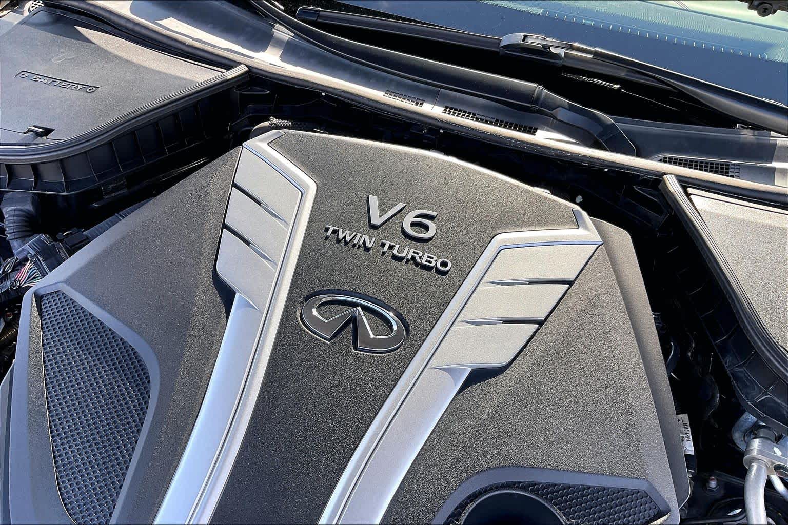 2018 INFINITI Q50 RED SPORT 400 Midnight Black at Mac Haik Ford