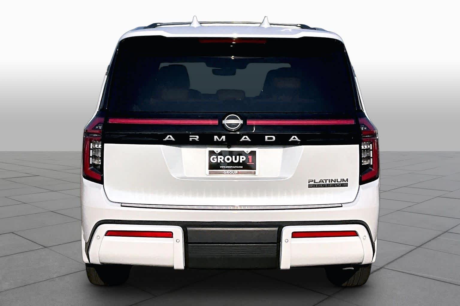 2025 Nissan Armada Platinum Reserve Everest White Pearl Tricoat at Sterling McCall Nissan