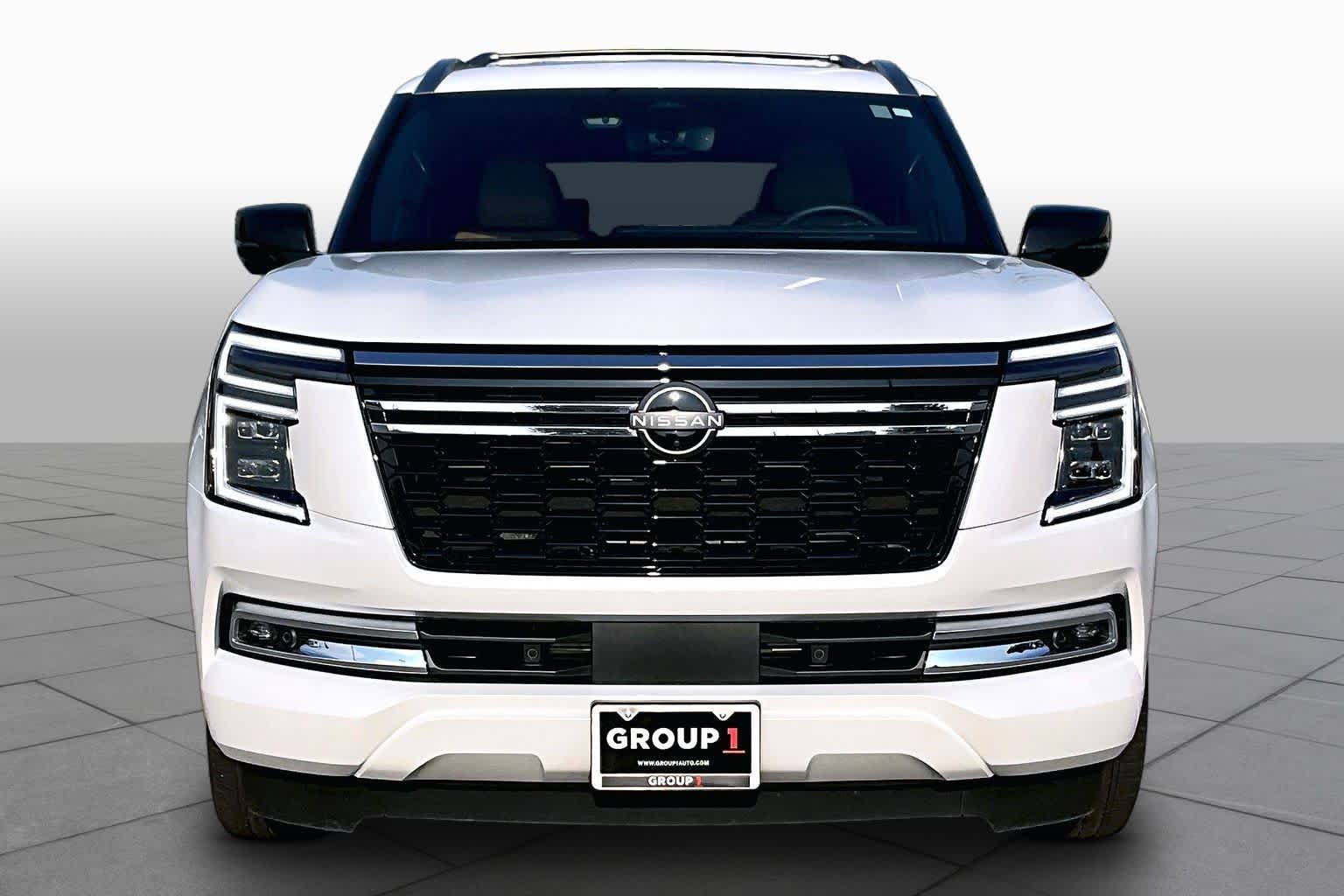 2025 Nissan Armada Platinum Reserve Everest White Pearl Tricoat at Sterling McCall Nissan