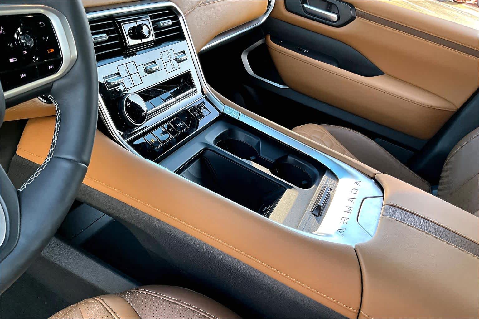 2025 Nissan Armada Platinum Reserve Everest White Pearl Tricoat at Sterling McCall Nissan