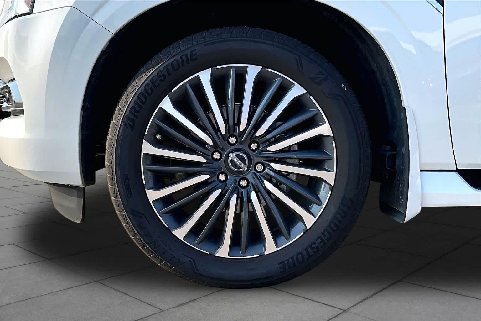2025 Nissan Armada Platinum Reserve Everest White Pearl Tricoat at Sterling McCall Nissan