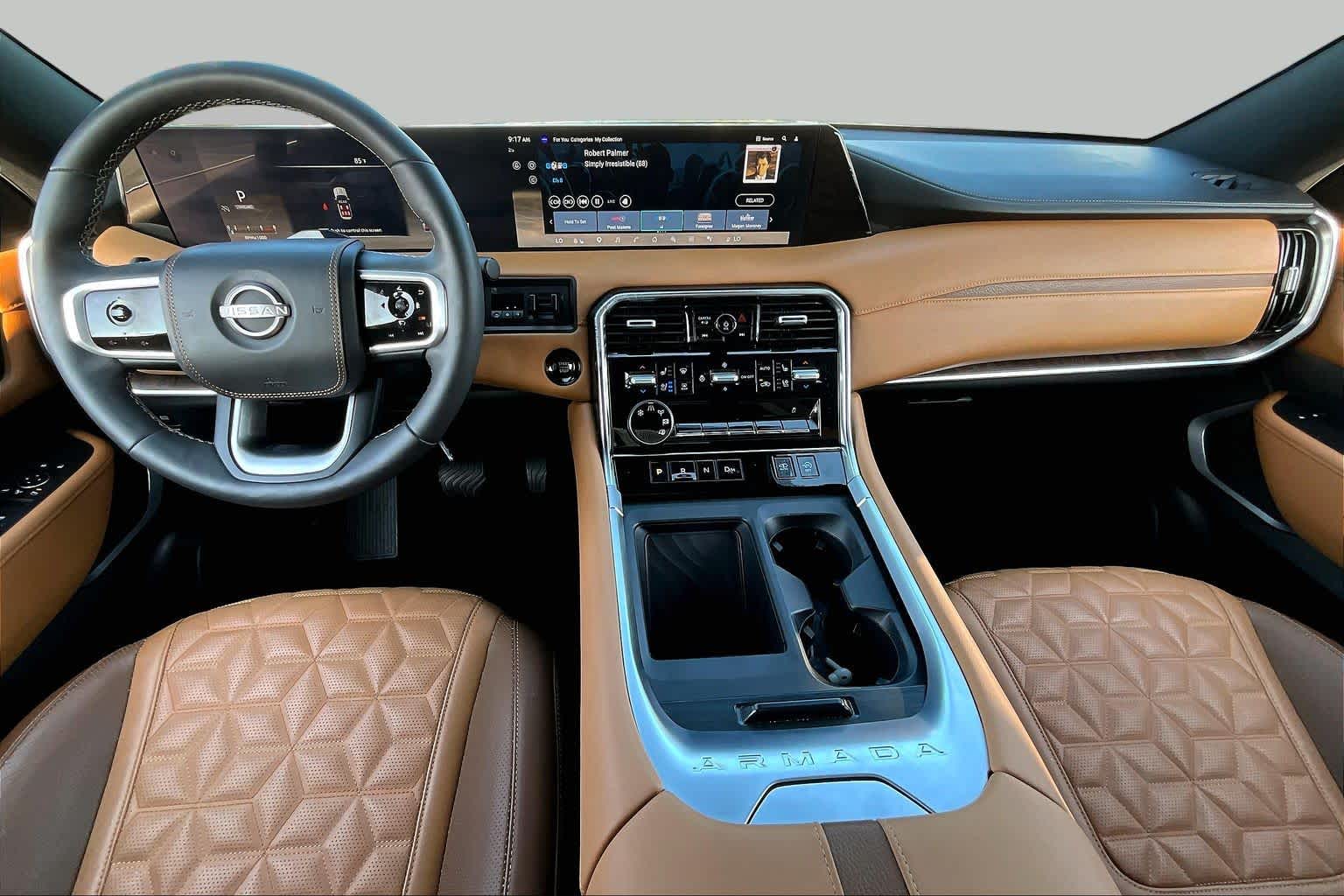 2025 Nissan Armada Platinum Reserve Everest White Pearl Tricoat at Sterling McCall Nissan
