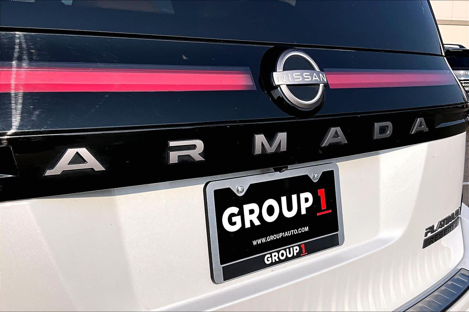 2025 Nissan Armada Platinum Reserve Everest White Pearl Tricoat at Sterling McCall Nissan