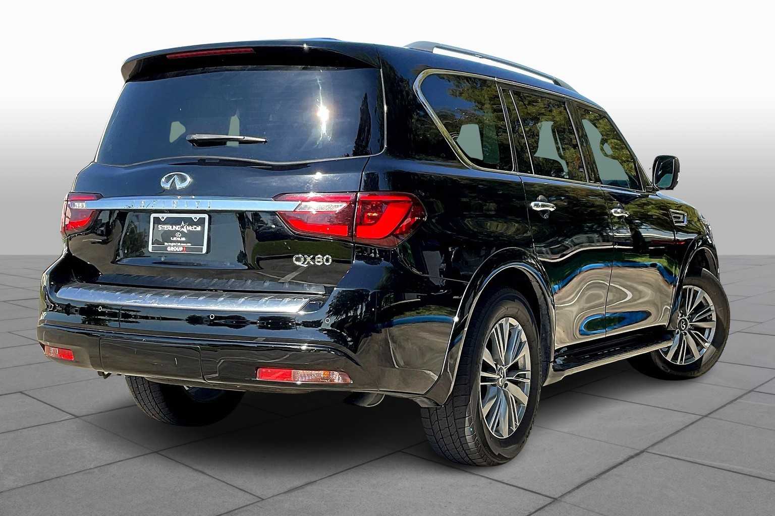 2022 INFINITI QX80 LUXE Black Obsidian at AutoNation USA Katy