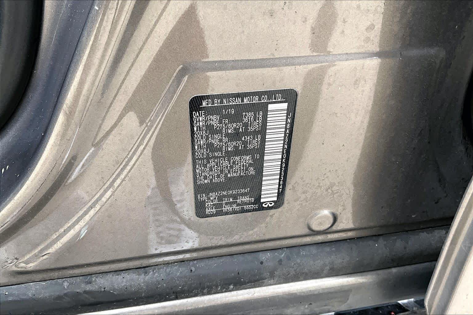 2019 INFINITI QX80 photo 34 of 34