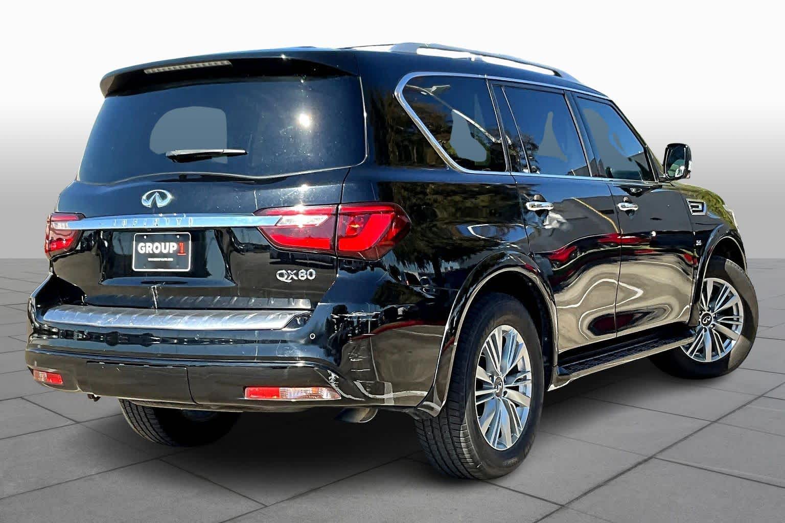 2019 INFINITI QX80 LUXE Black Obsidian at AutoNation Ford Gulf Fwy