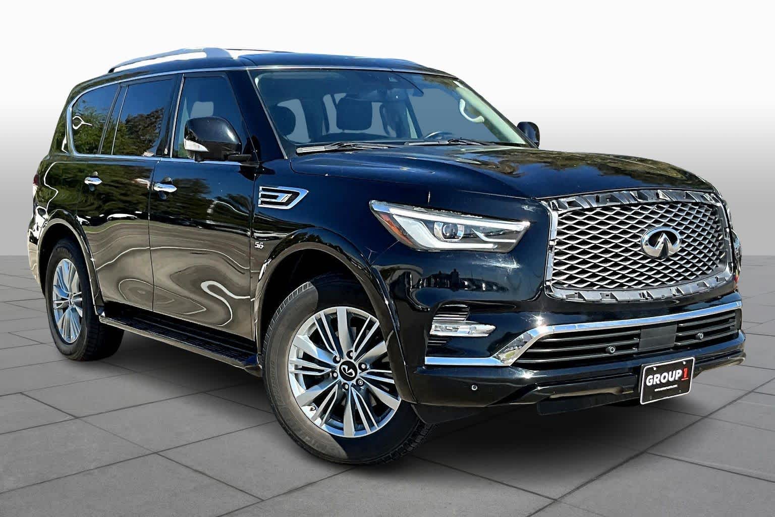2019 INFINITI QX80 LUXE Black Obsidian at AutoNation Ford Gulf Fwy