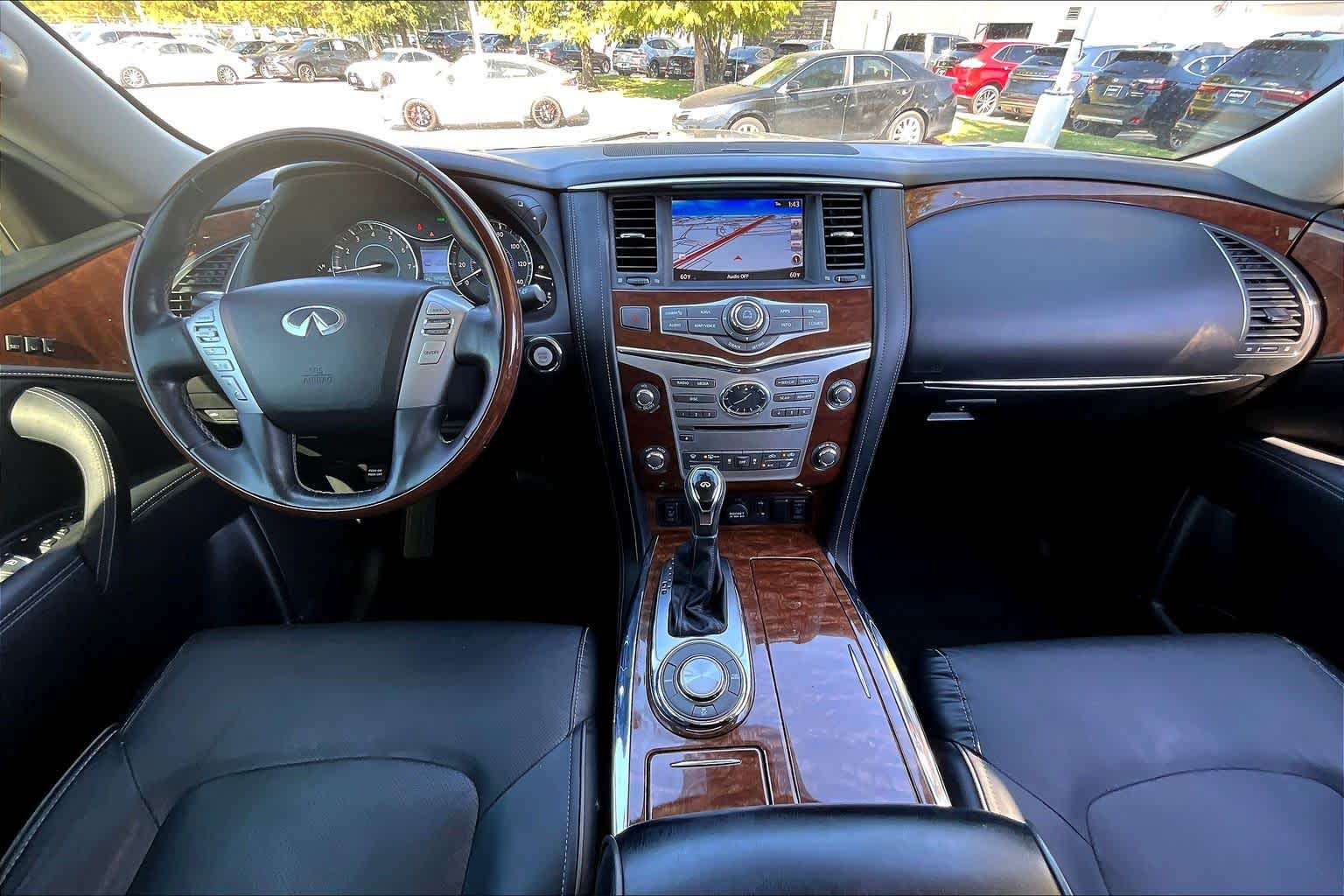 2019 INFINITI QX80 LUXE Black Obsidian at AutoNation Ford Gulf Fwy