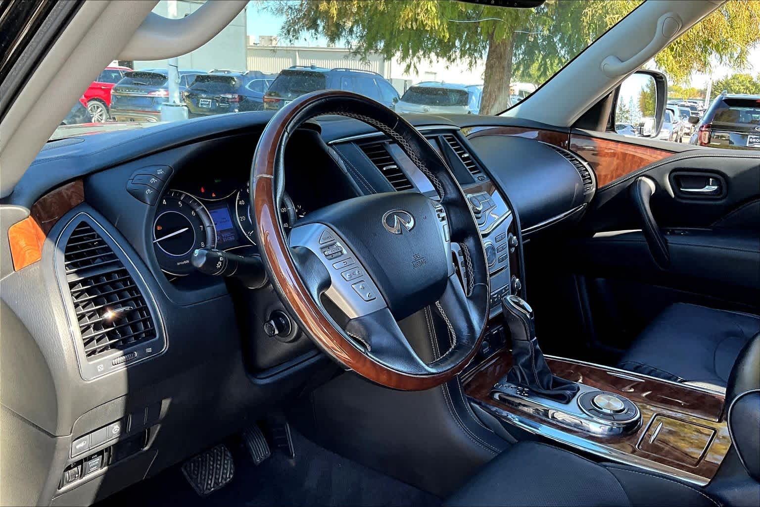 2019 INFINITI QX80 LUXE Black Obsidian at AutoNation Ford Gulf Fwy