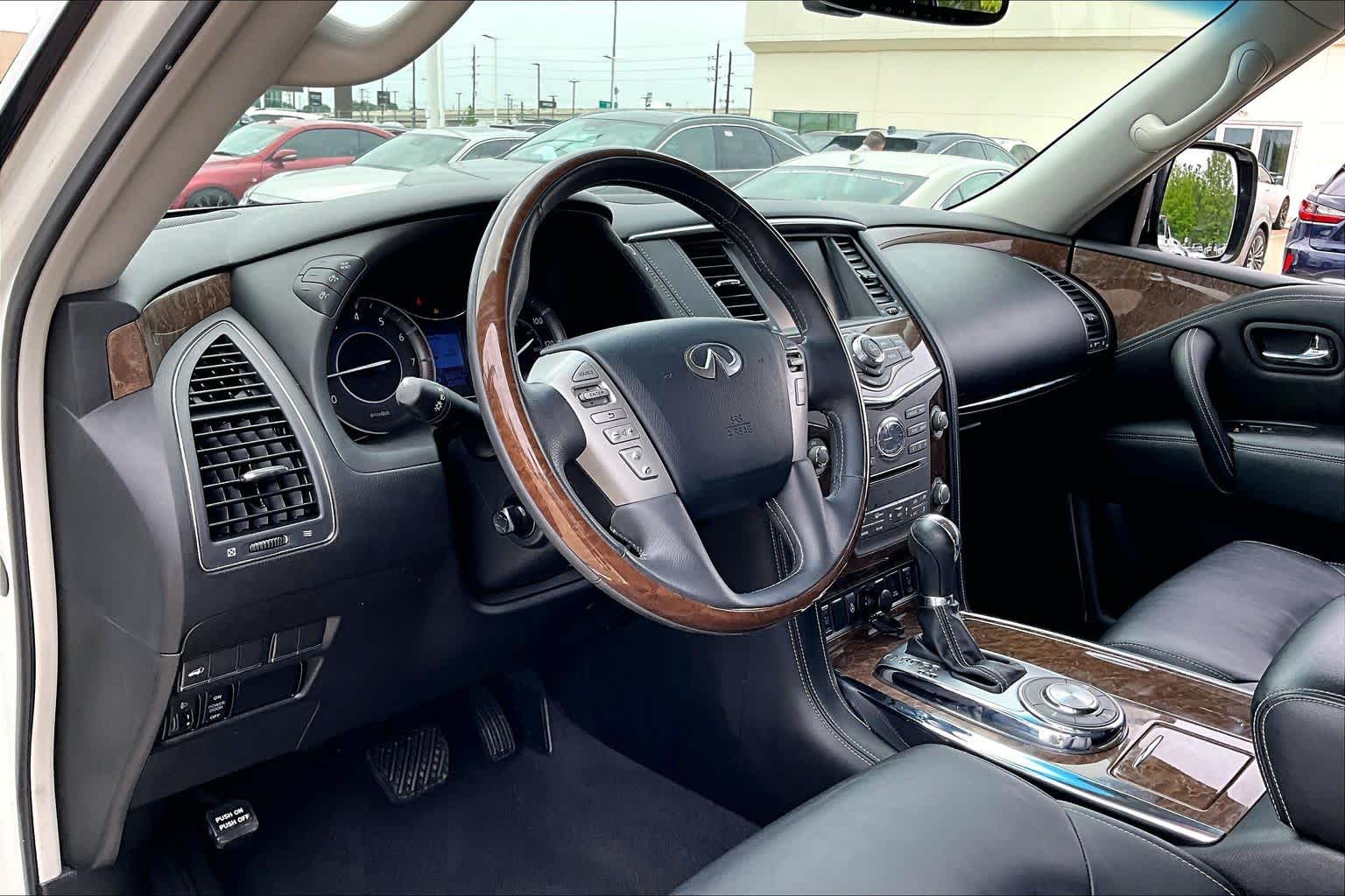 2017 INFINITI QX80  Majestic White at Beck & Masten Kia