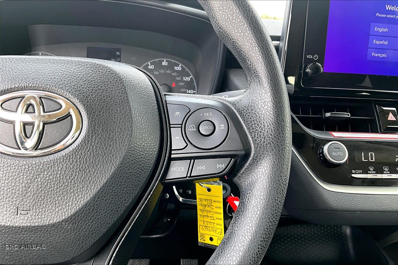 2023 Toyota Corolla LE Midnight Black Metallic at Westside Kia