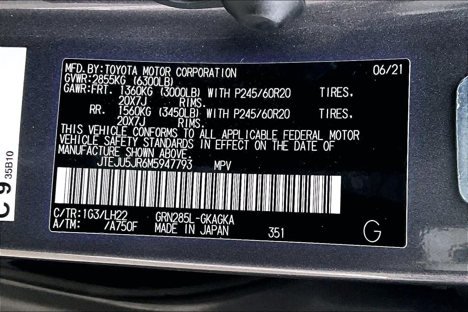 2021 Toyota 4Runner Nightshade Magnetic Gray Metallic at AutoNation Toyota Gulf Fwy