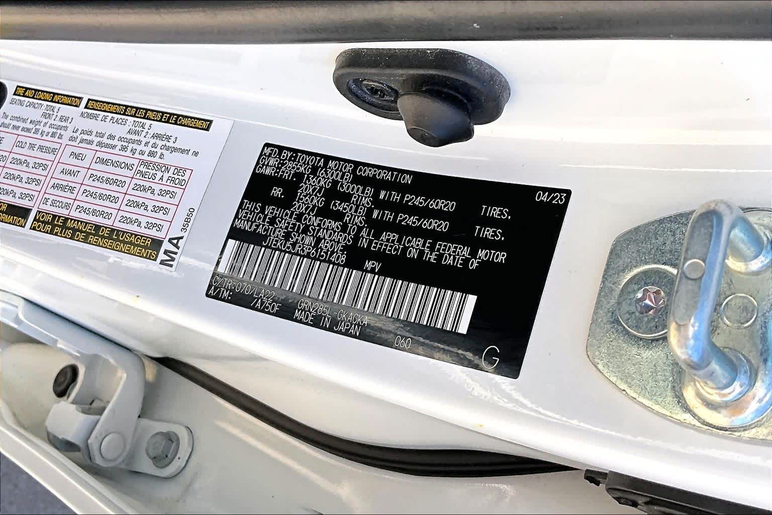 2023 Toyota 4Runner Limited Blizzard Pearl at Turner Chevrolet