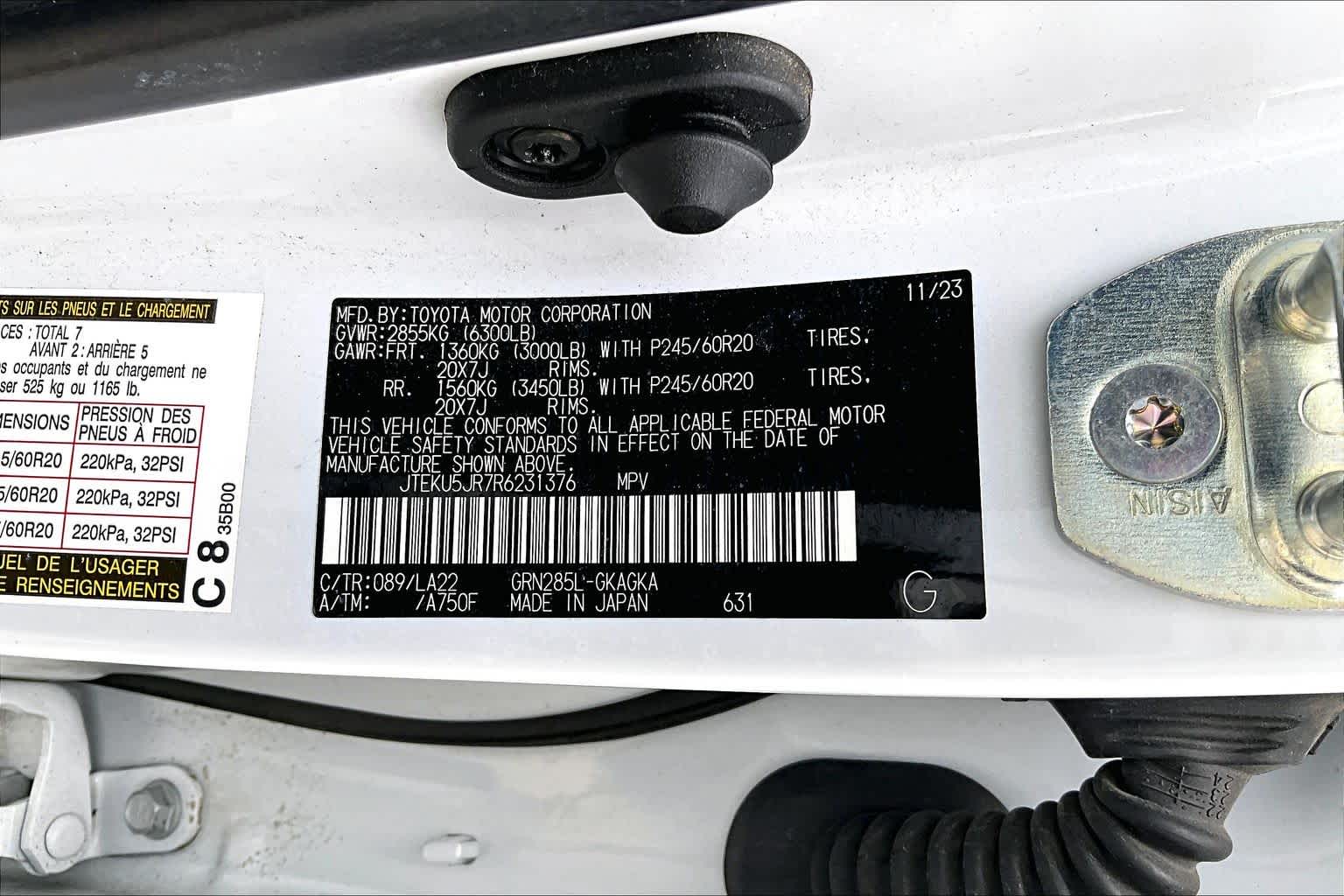 2024 Toyota 4Runner Limited Wind Chill Pearl at Group 1 Toyota Southwest